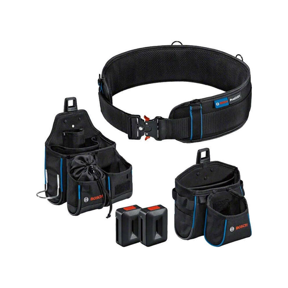 Ceinture porte outils 93 cm avec sacoches de rangement et proclick Bosch 1600A0265P