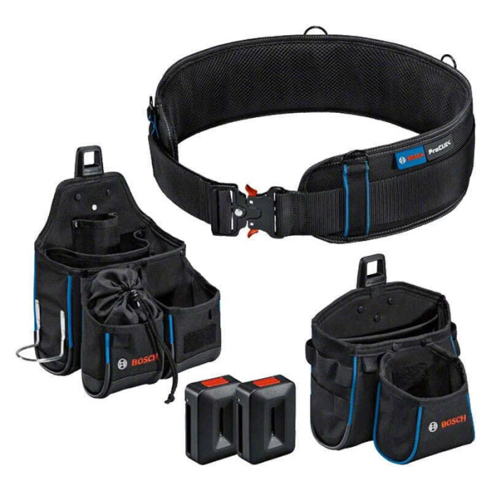 Ceinture porte outils 93 cm avec sacoches de rangement et proclick Bosch 1600A0265P