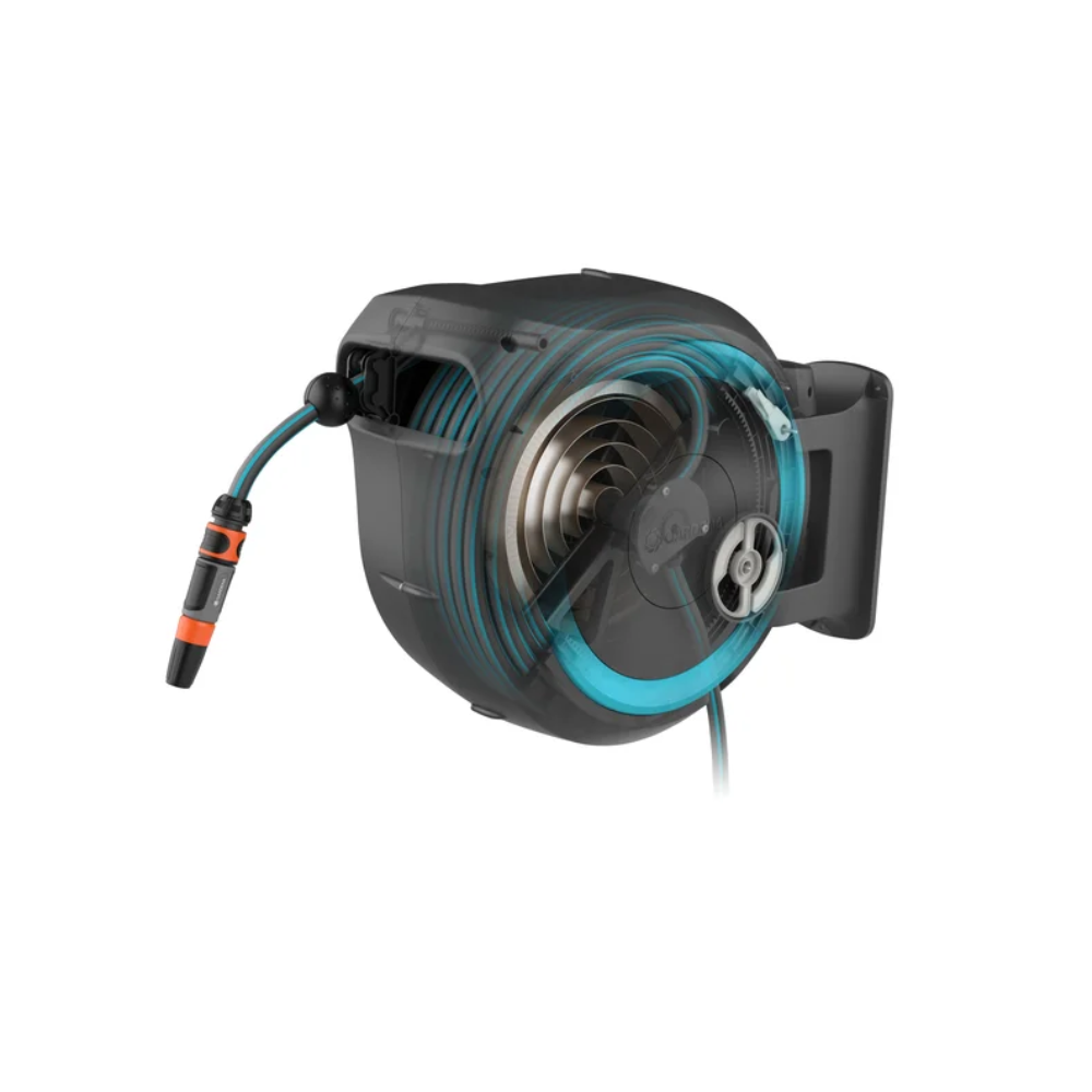 Devidoir automatique mural rollup ml 25 m gardena 18620 20