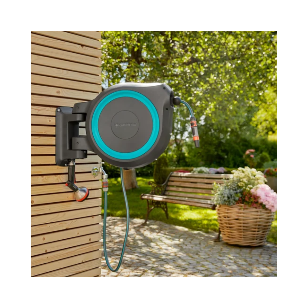 Devidoir automatique mural rollup ml 25 m gardena 18620 20