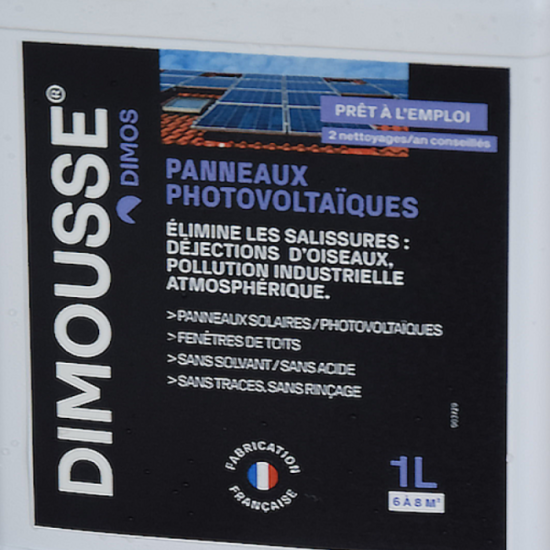 Dimousse nettoyant panneau photovoltaique bidon de 1L Dimos 444300