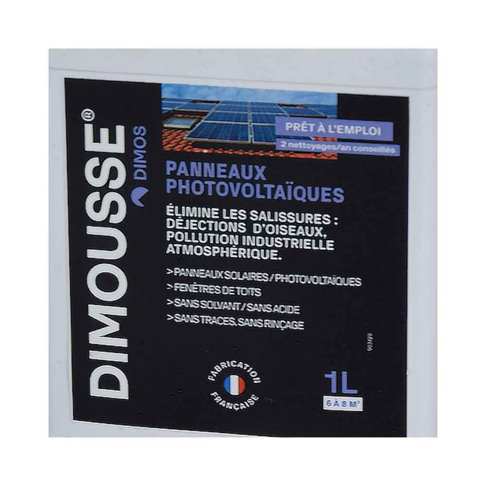 Dimousse nettoyant panneau photovoltaique bidon de 1L Dimos 444300