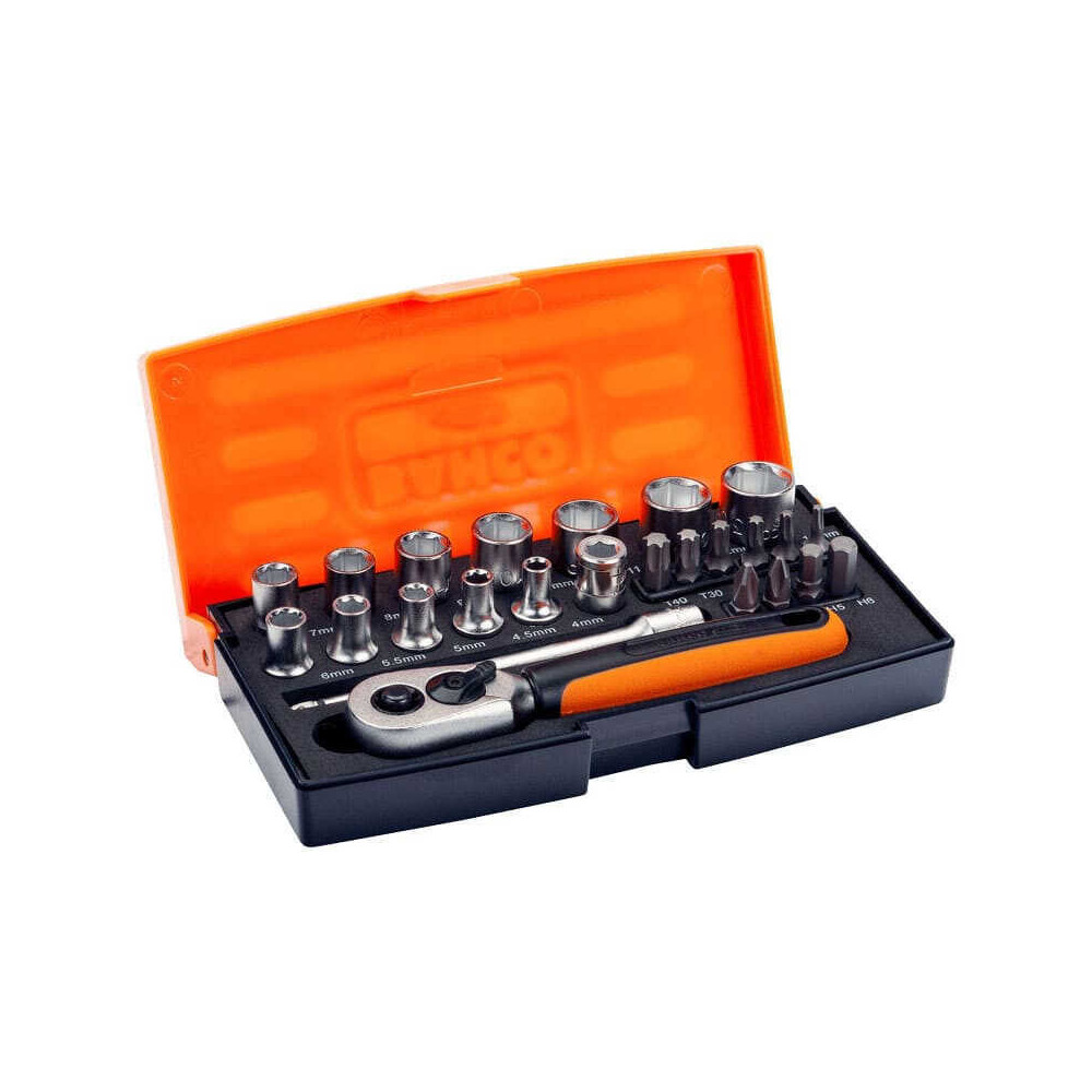 Coffret 25 douilles 1/4" et embouts Bahco SL25 | ProForPro