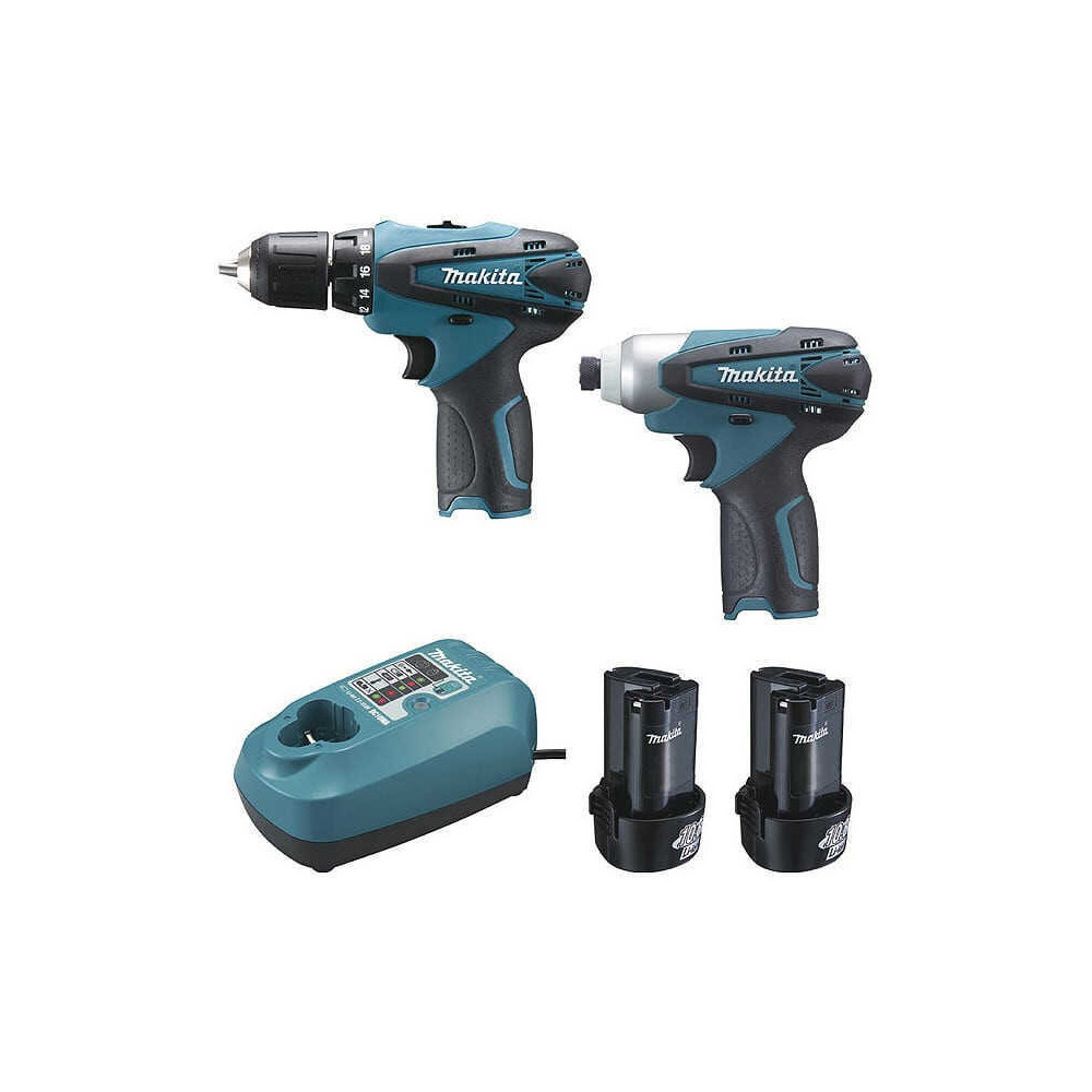 Combo perceuse-visseuse DF330D + visseuse à chocs TD090D Makita LCT204J 2x1,3 Ah | ProForPro