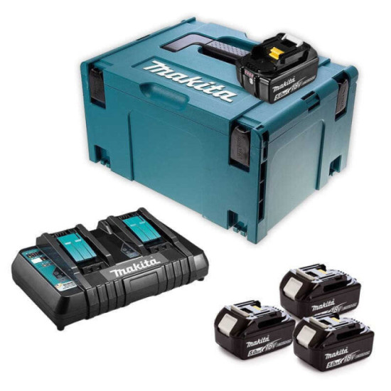 Pack énergie 4x5,0 Ah 18V LXT + chargeur double Makita 197626-8 | ProForPro