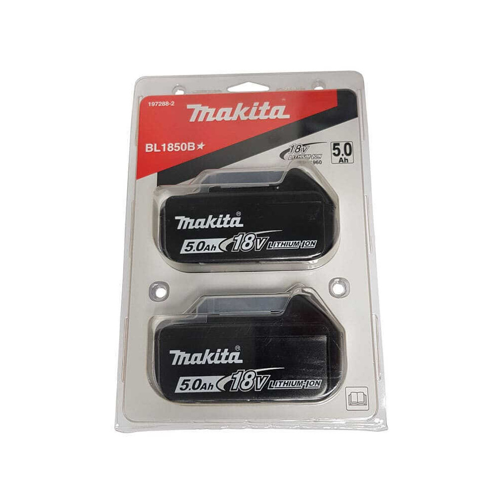 Pack 2 batteries Makita 197288-2 BL1850B 18V 5 Ah | ProForPro
