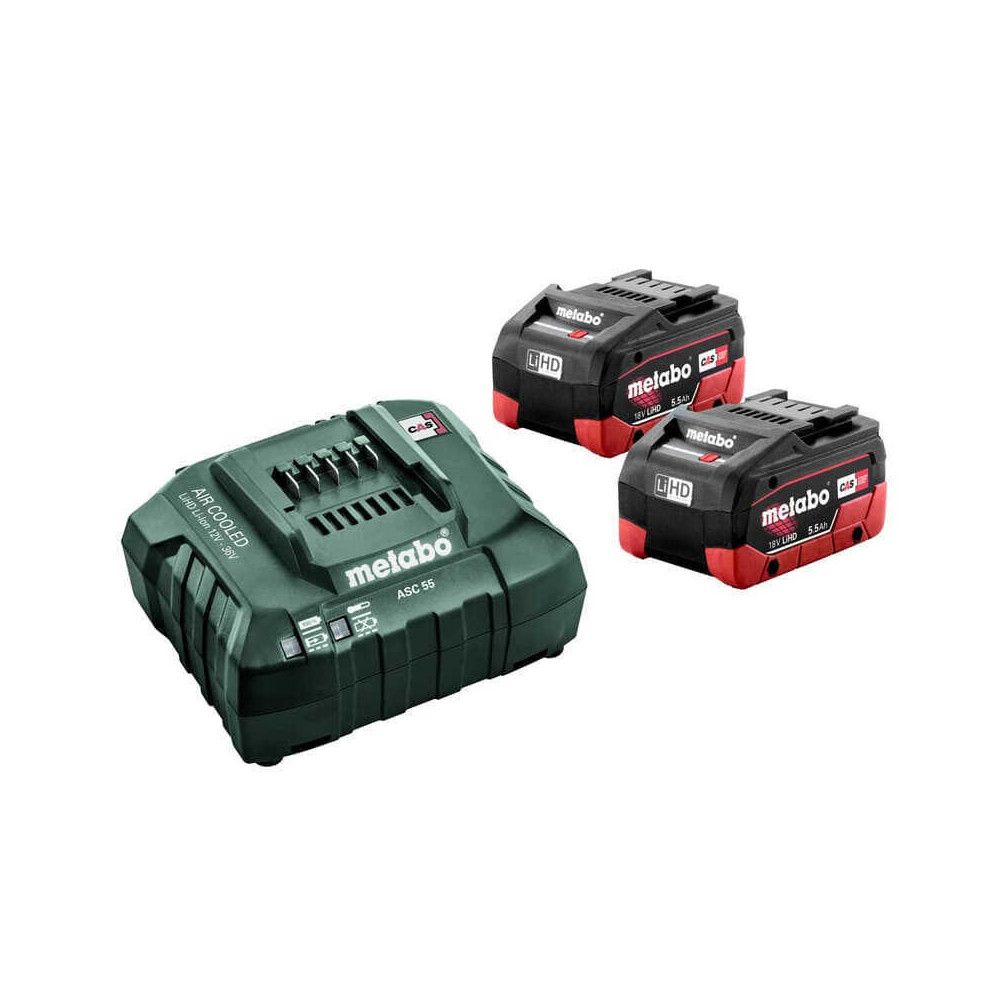 Set énergie 18V Metabo 685122000 2×5,5Ah + chargeur | ProForPro