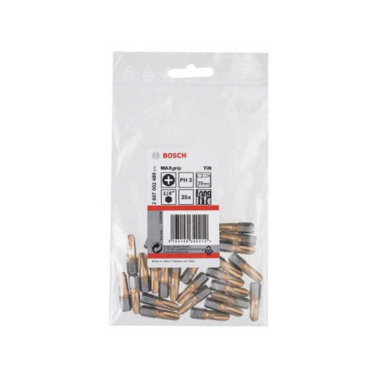 Bosch — Embouts cruciformes PH3 extra-dur 25 mm (lot de 25) | ProForPro