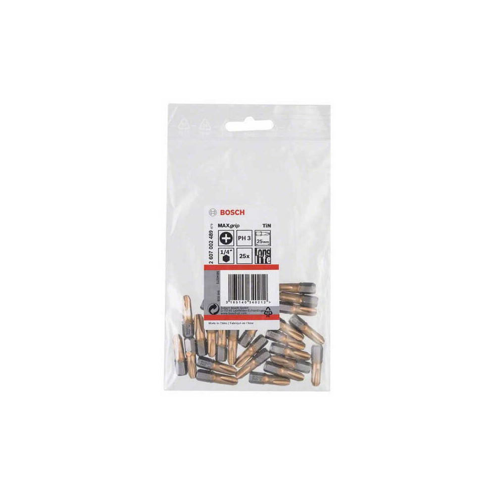 Bosch — Embouts cruciformes PH3 extra-dur 25 mm (lot de 25) | ProForPro