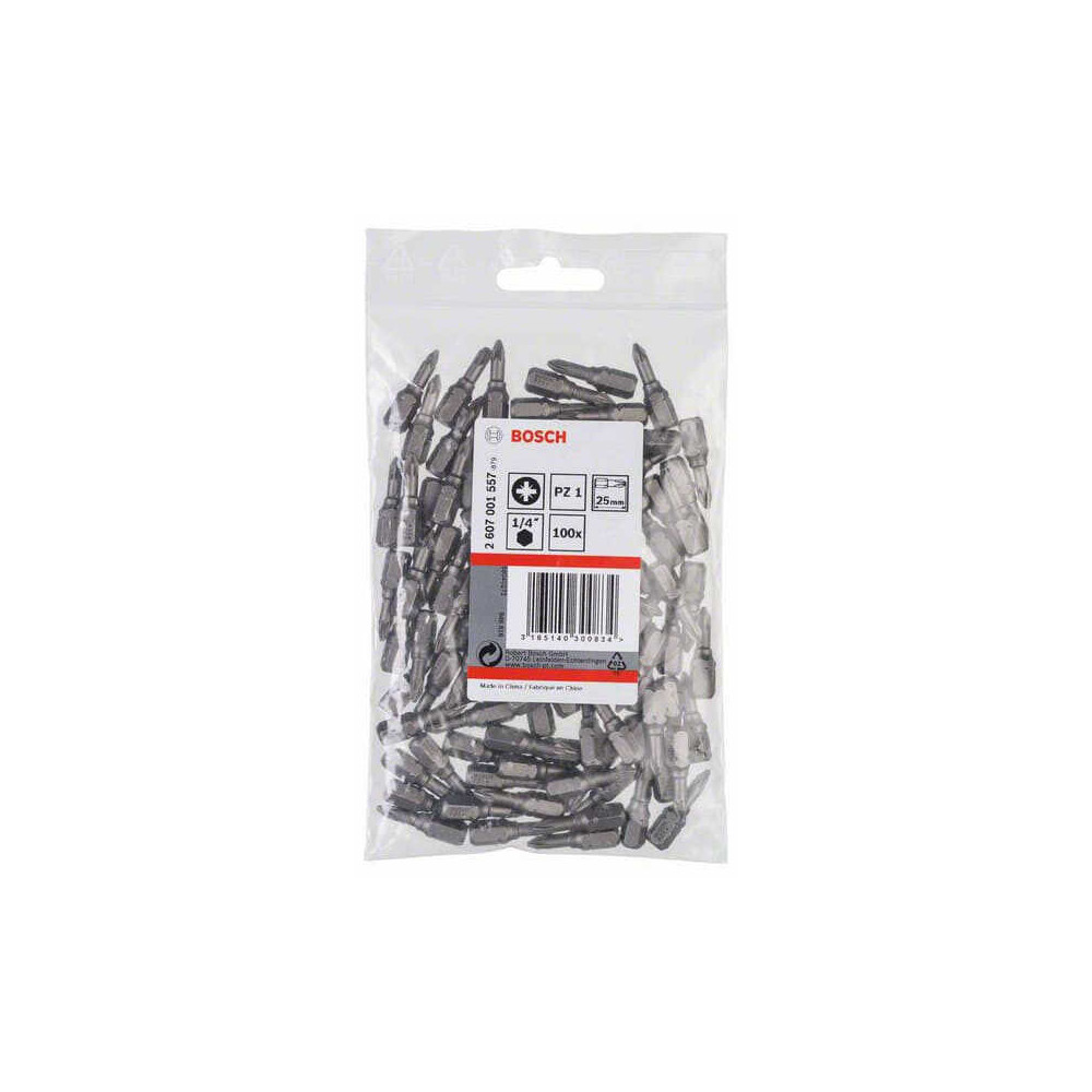 Bosch — Embouts Pozidriv PZ1 extra-dur 25 mm (lot de 100) | ProForPro
