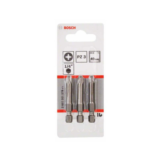 Bosch — Embouts Pozidriv PZ3 49 mm (lot de 3) | ProForPro