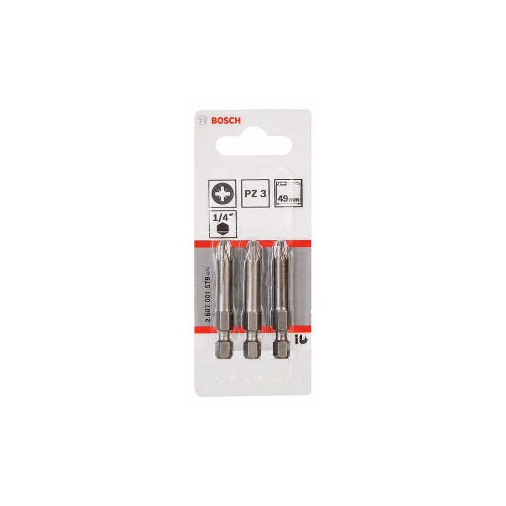 Bosch — Embouts Pozidriv PZ3 49 mm (lot de 3) | ProForPro