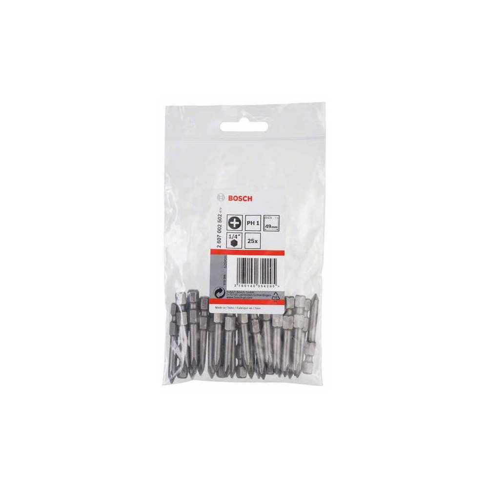 Bosch — Embouts cruciformes PH1 extra-dur 49 mm (lot de 25) | ProForPro