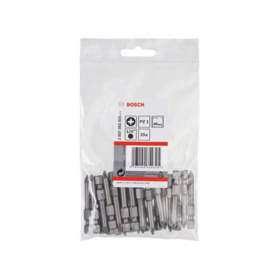 Bosch — Embouts Pozidriv PZ1 extra-dur 49 mm (lot de 25) | ProForPro