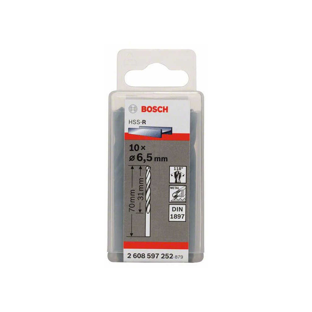 Forets à carrosserie HSS Ø6,5 mm x10 Bosch 2608597252