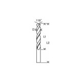 Forets à carrosserie laminés HSS x10 Bosch 2608597251