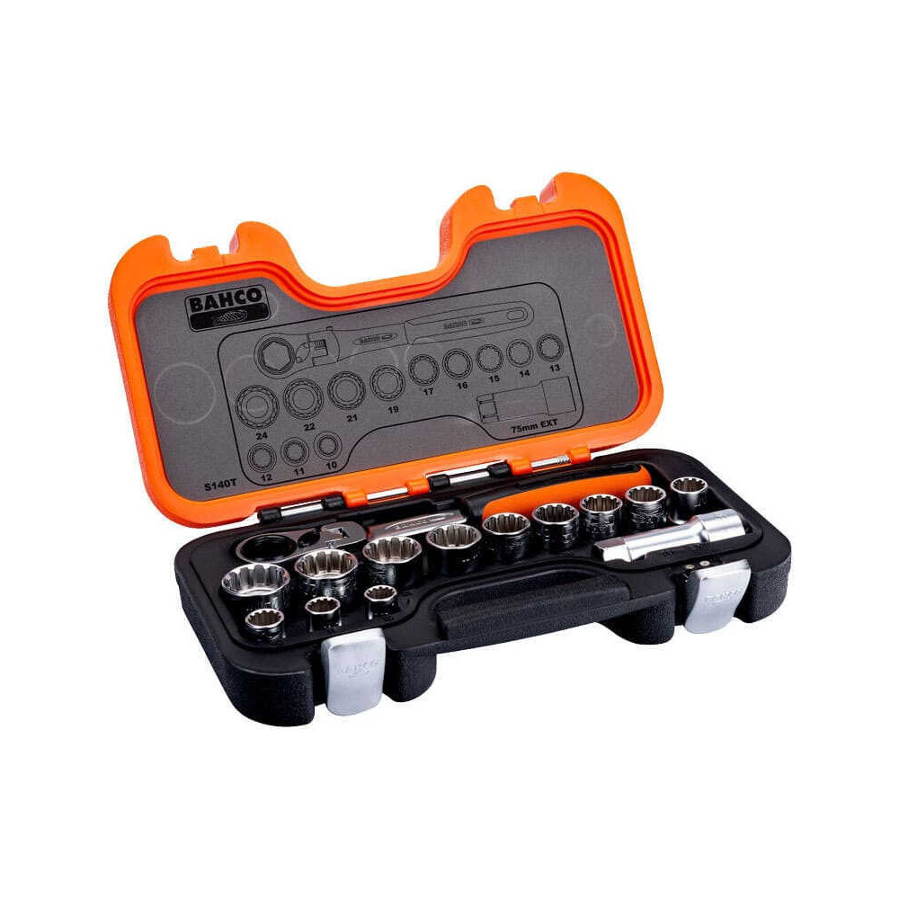 Jeu de douilles traversantes avec cliquet Bahco S140T | ProForPro
