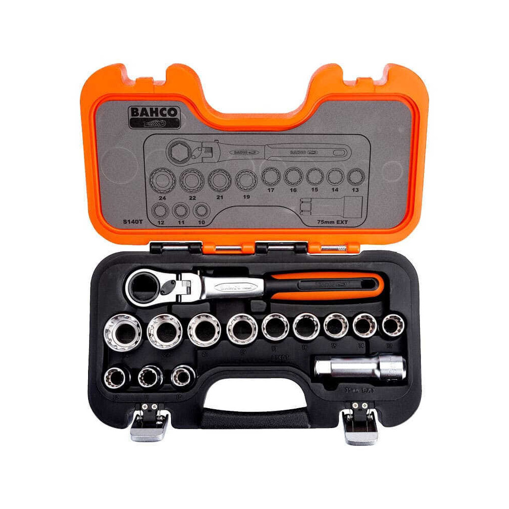 Jeu de douilles traversantes avec cliquet Bahco S140T | ProForPro
