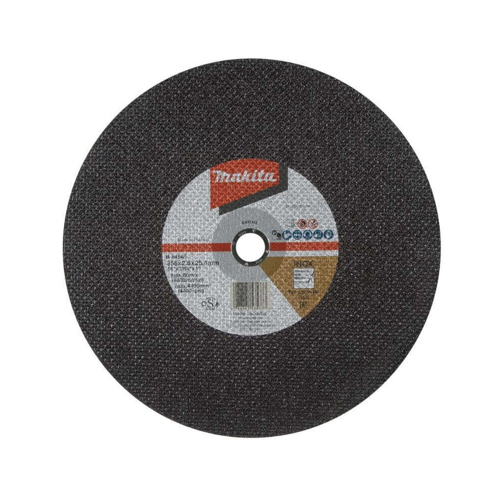 Lot de 5 disques à tronçonner Ø355 mm Makita B-64565-5 métal/acier | ProForPro
