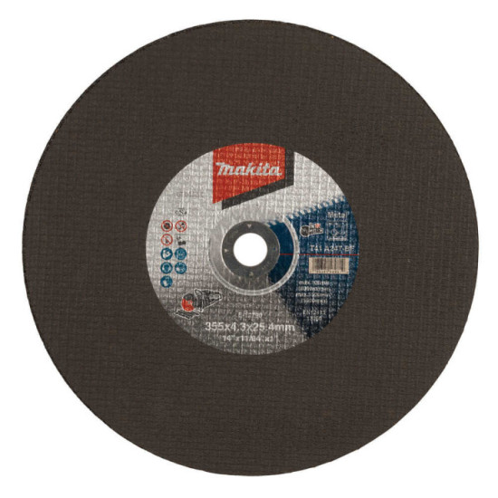 Lot de 5 disques à tronçonner Ø355 mm Makita E-12790-5 métal/acier hautes performances | ProForPro