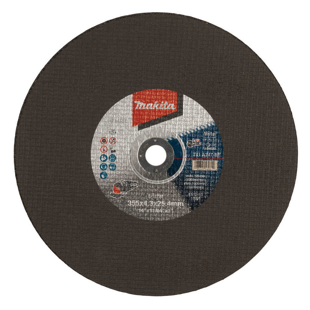 Lot de 5 disques à tronçonner Ø355 mm Makita E-12790-5 métal/acier hautes performances | ProForPro