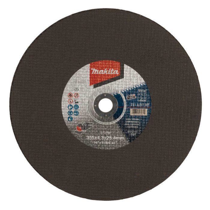Lot de 5 disques à tronçonner Ø355 mm Makita E-12790-5 métal/acier hautes performances | ProForPro