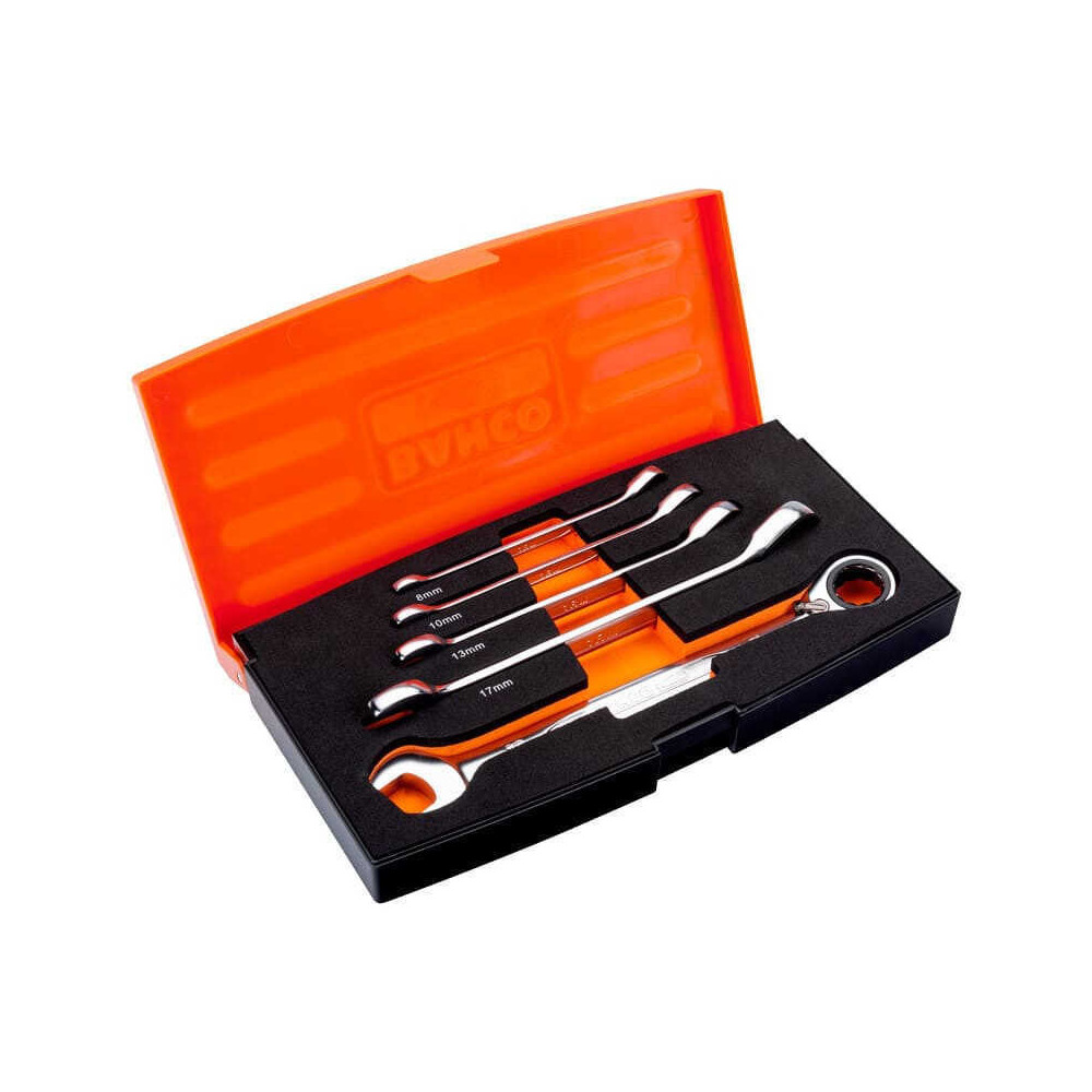 Coffret 5 clés mixtes à cliquet Bahco 1RM-S5 | ProForPro