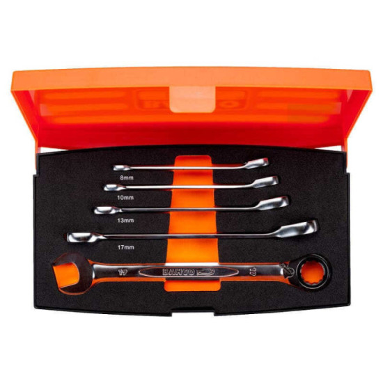 Coffret 5 clés mixtes à cliquet Bahco 1RM-S5 | ProForPro