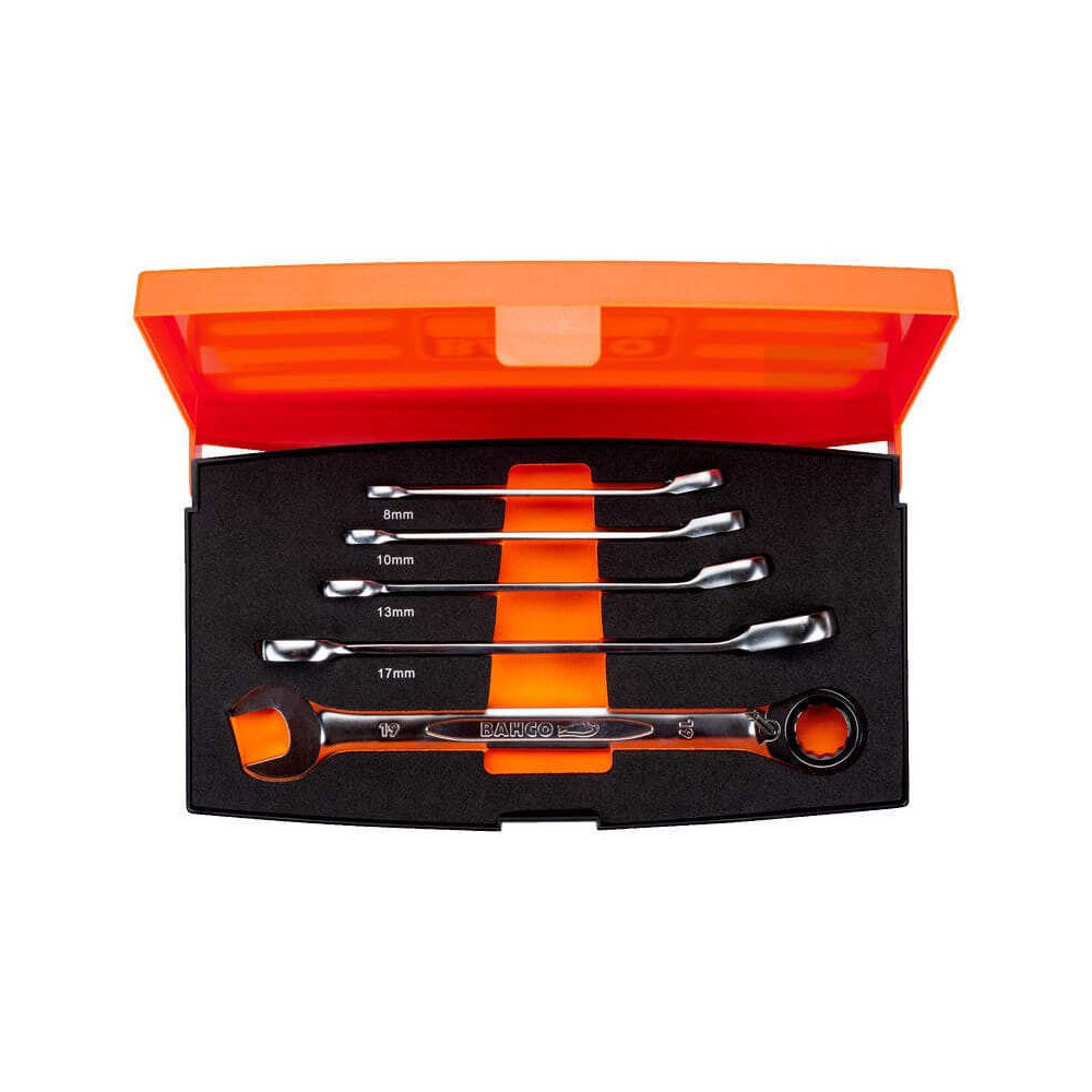 Coffret 5 clés mixtes à cliquet Bahco 1RM-S5 | ProForPro