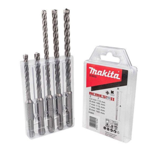 Coffret de 5 forets carbure 5,5 à 8 mm Makita B-59003 | ProForPro
