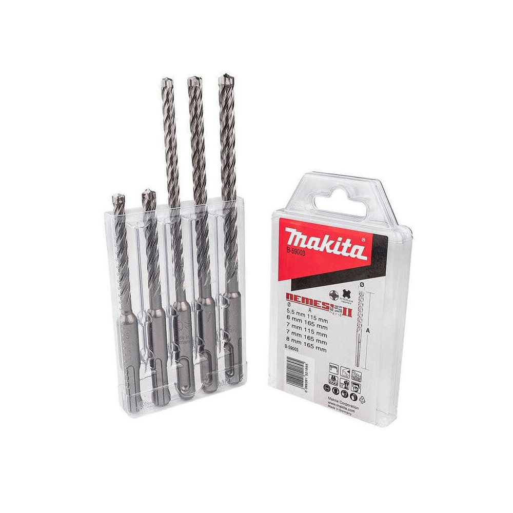Coffret de 5 forets carbure 5,5 à 8 mm Makita B-59003 | ProForPro