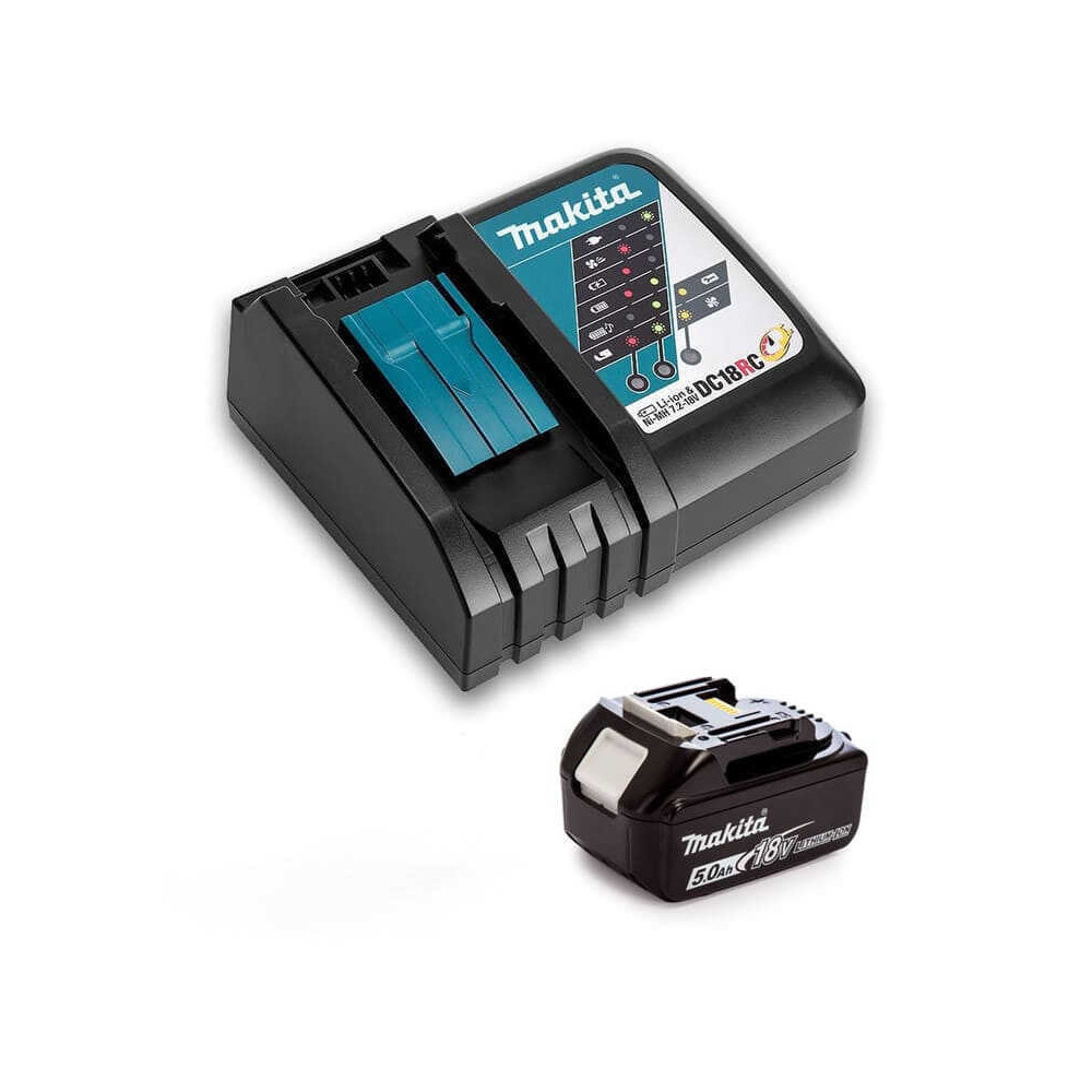 Pack énergie 1x5,0 Ah 18V LXT + chargeur rapide simple Makita 191B51-7 | ProForPro