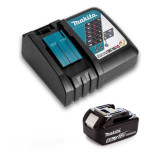 Pack énergie 1x5,0 Ah 18V LXT + chargeur rapide simple Makita 191B51-7 | ProForPro