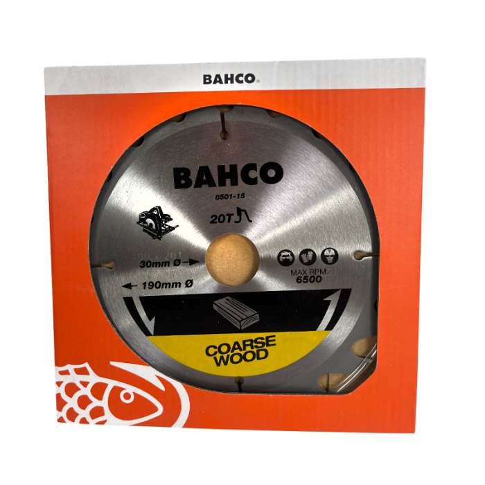 Lame scie circulaire bois Ø190 mm 20 dents Bahco 8501-15 | ProForPro