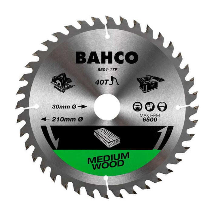 Lame scie circulaire bois Ø235 mm 30 dents Bahco 8501-23 | ProForPro