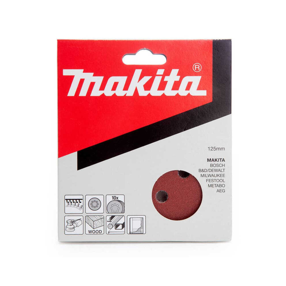 Disques abrasifs Makita Ø125 mm grain 100 x10 P-43561