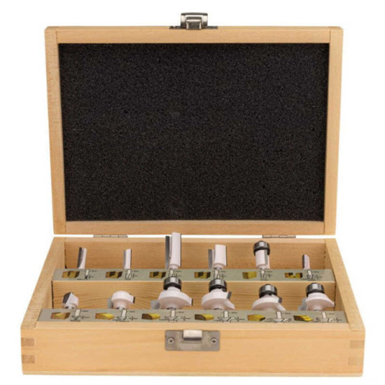Coffret de 12 fraises à bois queue de 6 mm Makita D-57065 | ProForPro