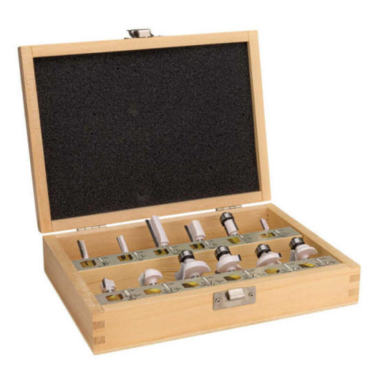 Coffret de 12 fraises à bois queue de 6 mm Makita D-57065 | ProForPro