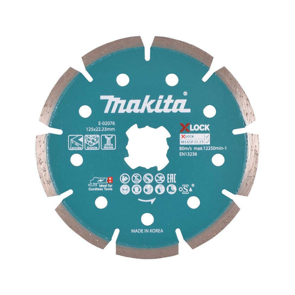 Disque diamant béton Ø125 mm X-LOCK Makita E-02076 | ProForPro