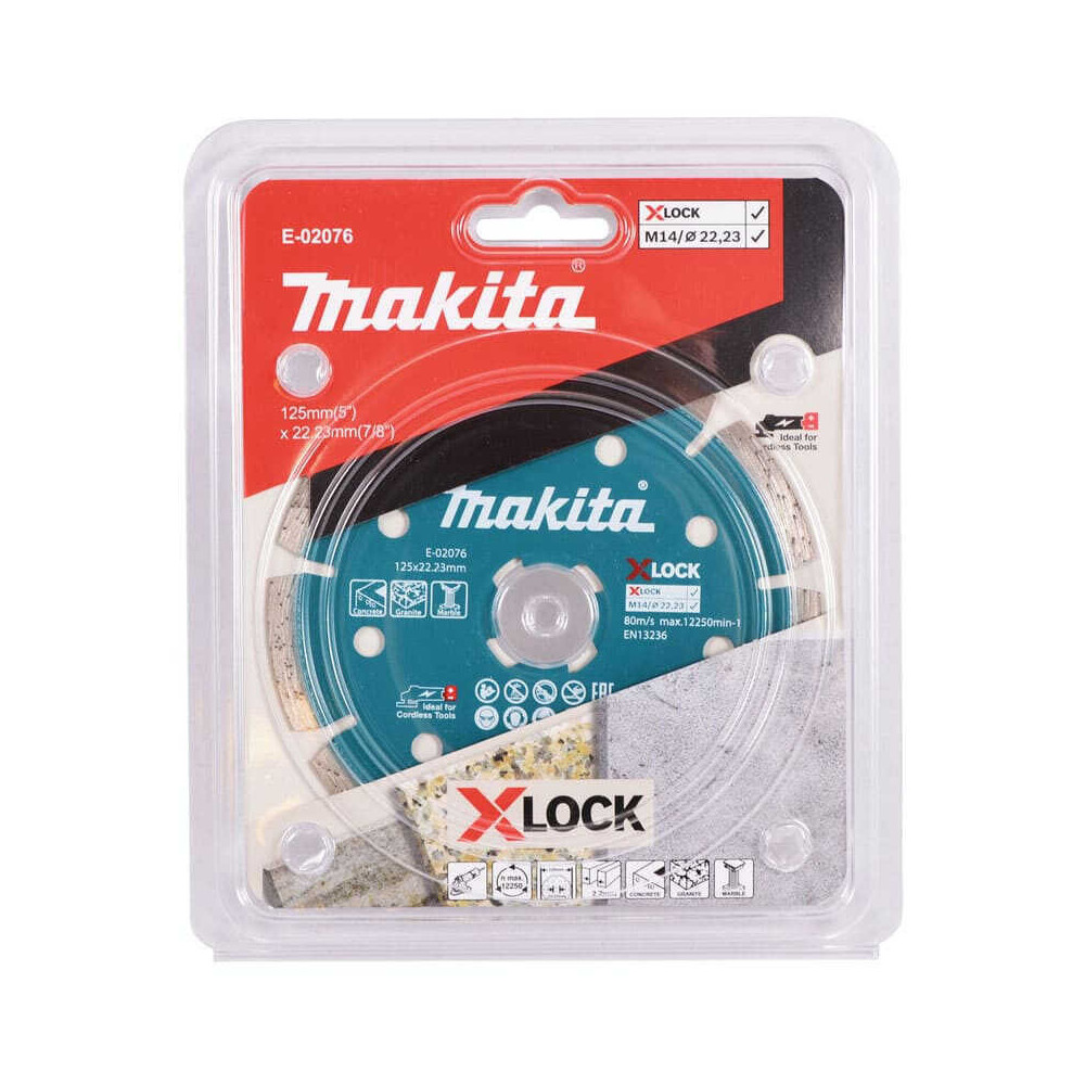 Disque diamant béton Ø125 mm X-LOCK Makita E-02076 | ProForPro