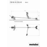 Débroussailleuse Metabo FSB 36-18 LTX BL 40 36V Solo