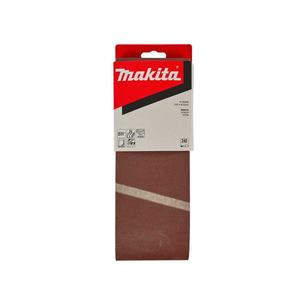 Bandes abrasives Makita P-36946 100 x 610 mm grain 240 | ProForPro