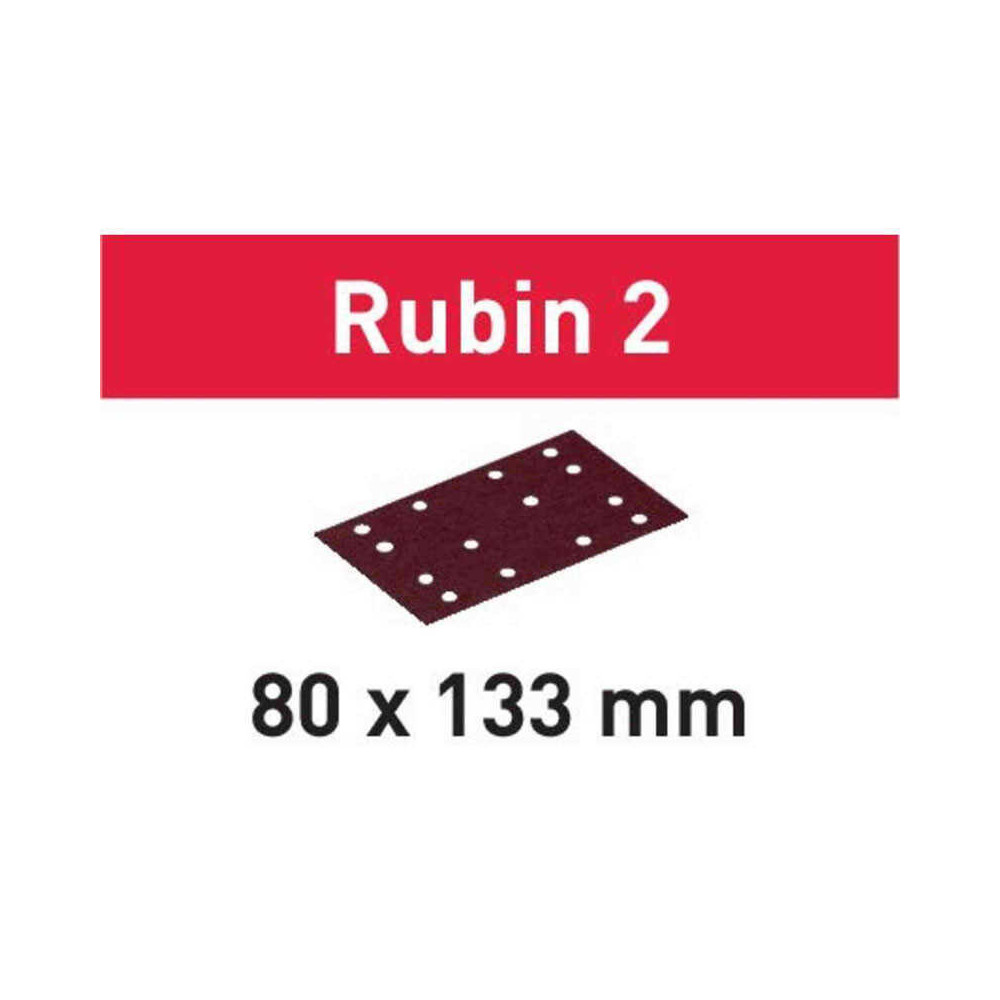 Abrasifs Rubin 2 STF 80x133 P180 Festool 499060 (10 pcs) | ProForPro