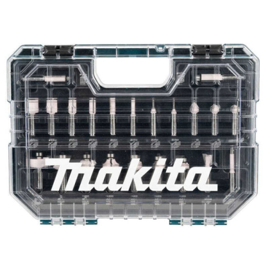 Coffret de 22 fraises Ø8 mm pour défonceuse Makita D-74778 | ProForPro