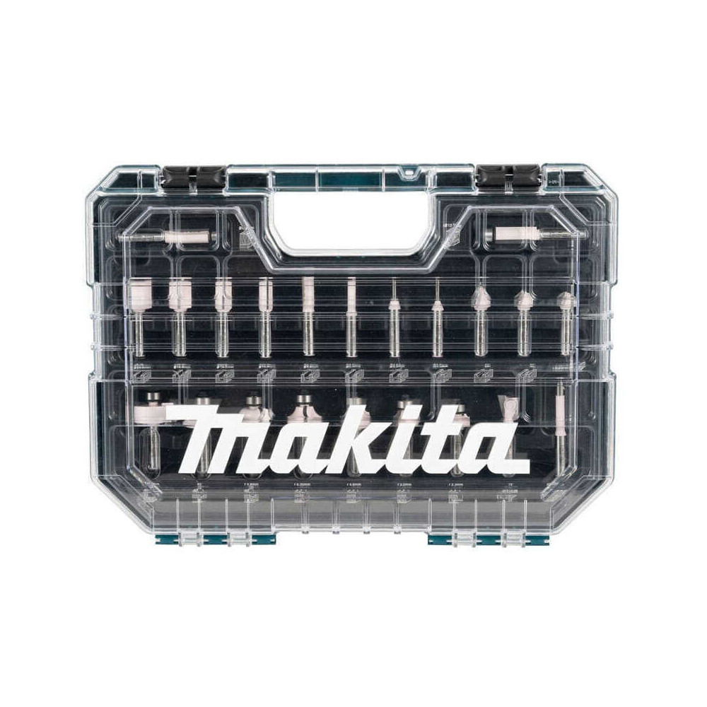 Coffret de 22 fraises Ø8 mm pour défonceuse Makita D-74778 | ProForPro