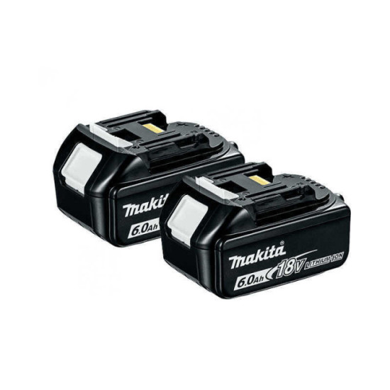 Pack 2 batteries Makita 197293-4 BL1860B 18V 6 Ah | ProForPro