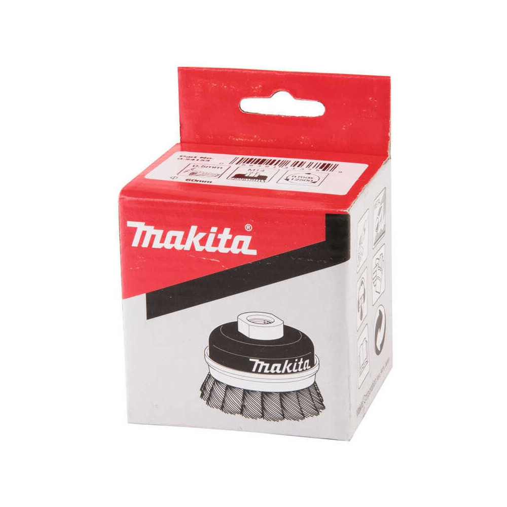Brosse boisseau Makita D-24153 fils torsadés Ø75 mm M14 | ProForPro