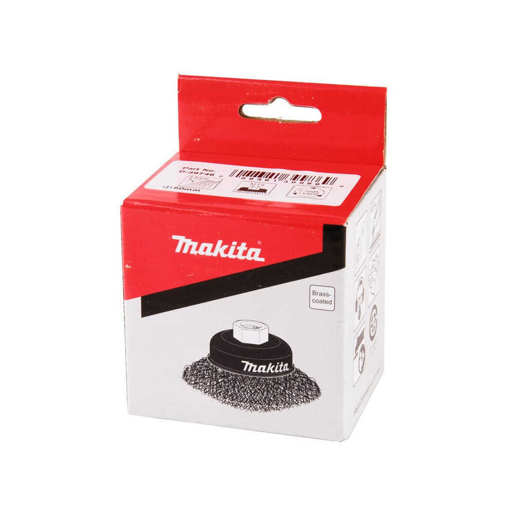 Brosse boisseau Makita D-39746 fils laitonnés Ø75 mm | ProForPro