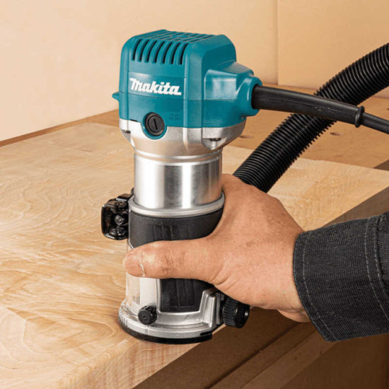 Affleureuse-défonceuse 710 W Makita RT0702CX3J avec 4 bases (en Makpac) | ProForPro