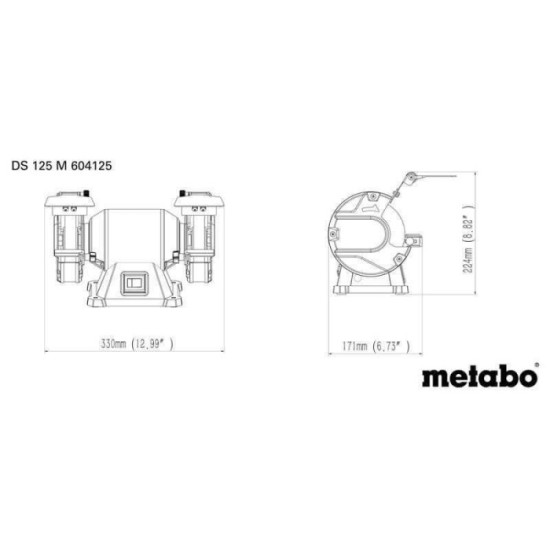 Metabo DS 125 Touret à meuler 200W Ø125 | ProForPro